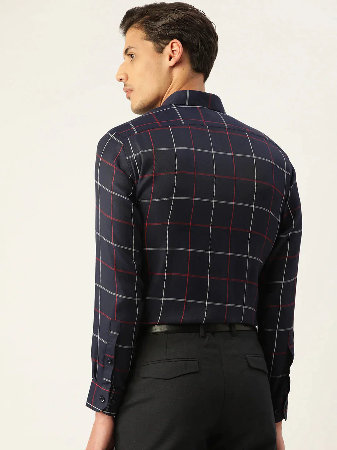 Men's Cotton Checked Formal Shirts - Taantav