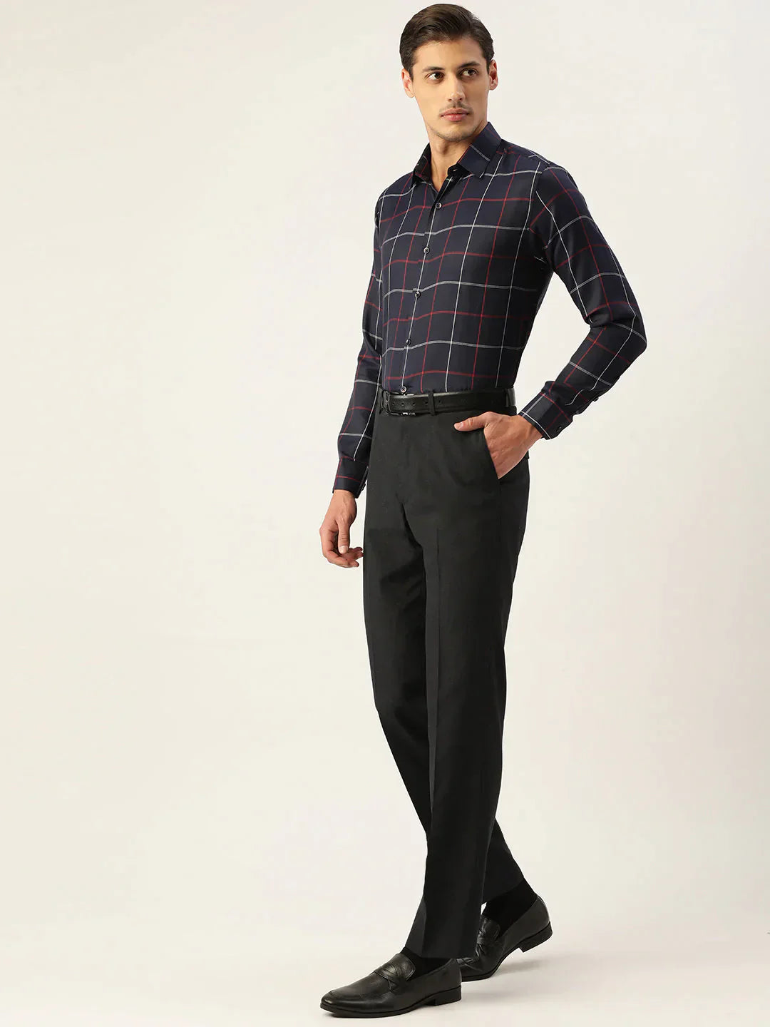 Men's Cotton Checked Formal Shirts - Taantav