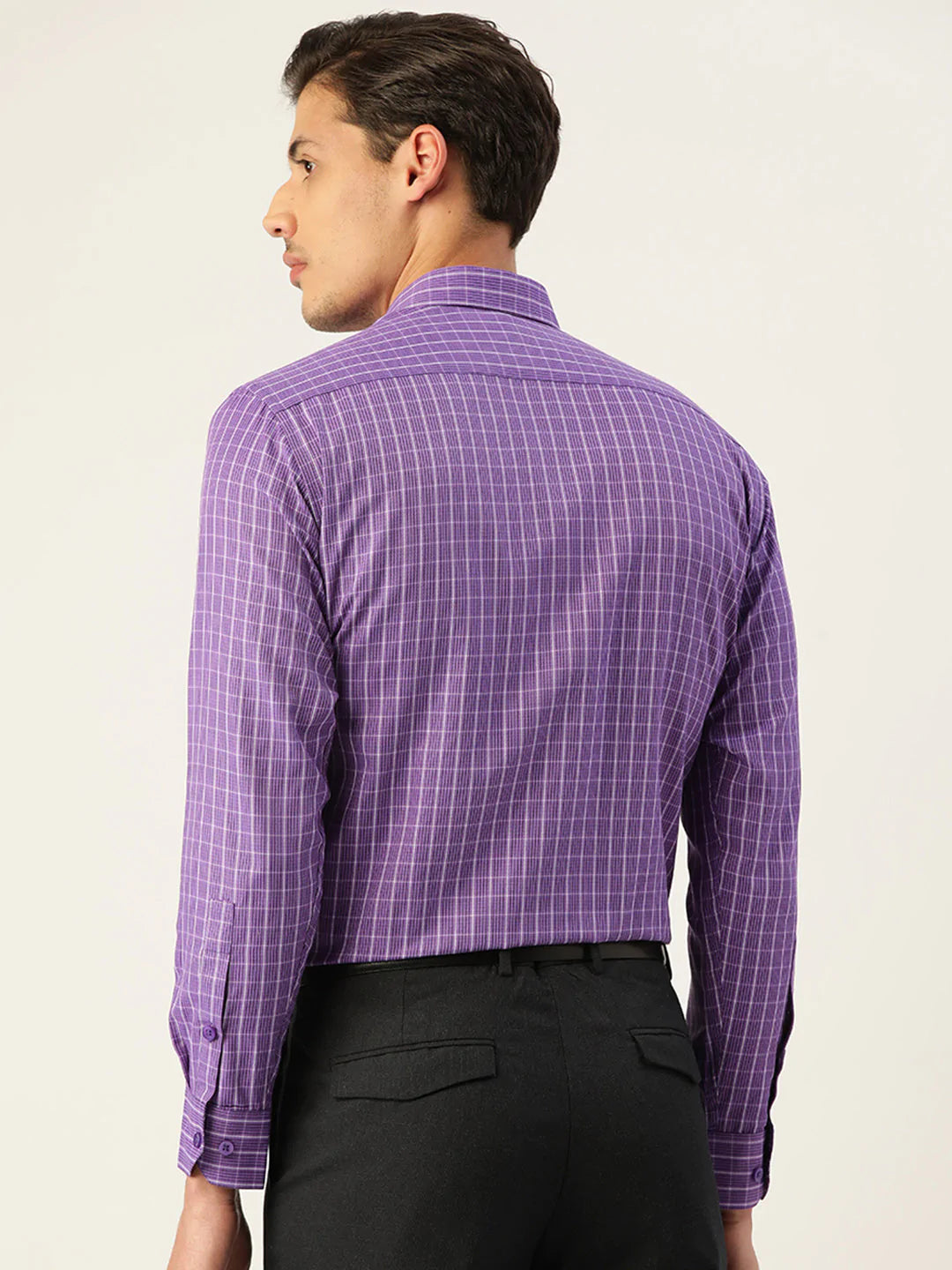 Men's Cotton Checked Formal Shirts - Taantav