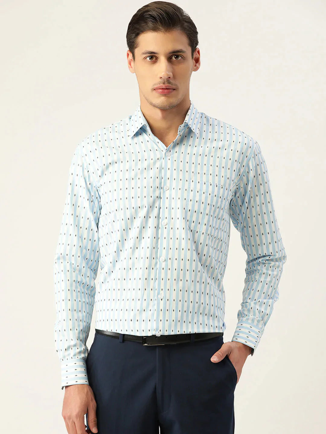 Men's Cotton Striped Formal Shirts - Taantav