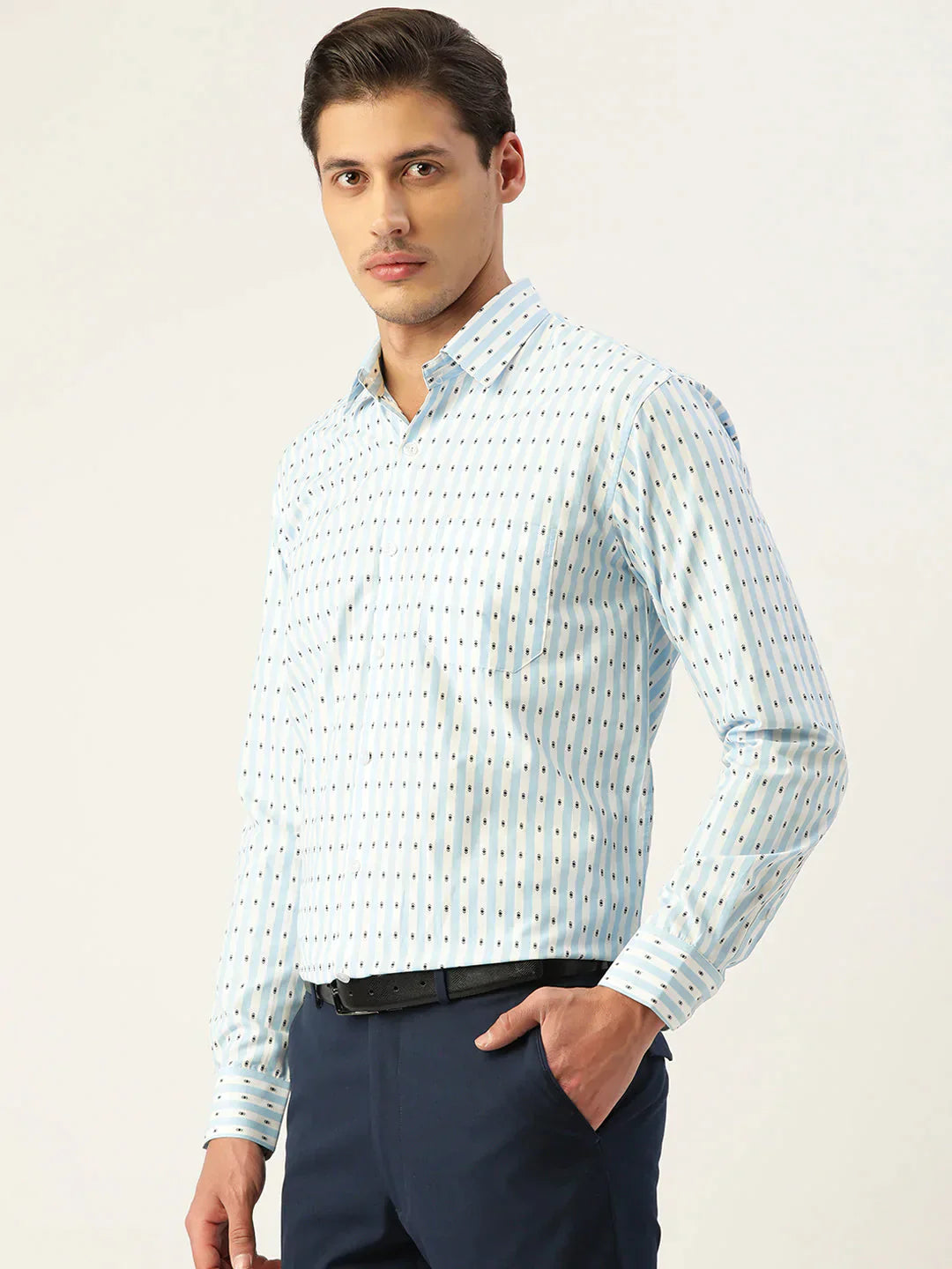 Men's Cotton Striped Formal Shirts - Taantav