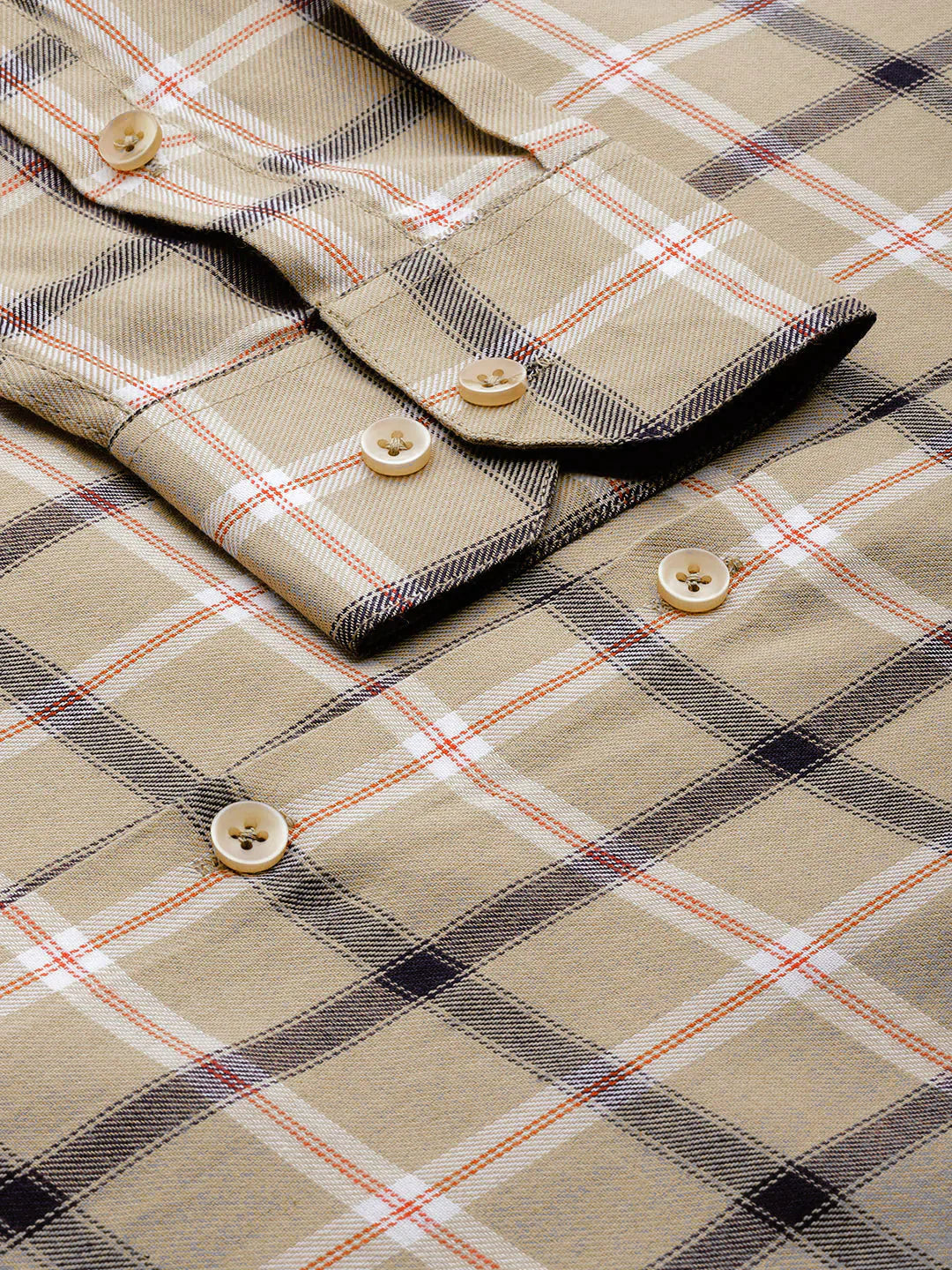 Men's Cotton Checked Formal Shirts - Taantav