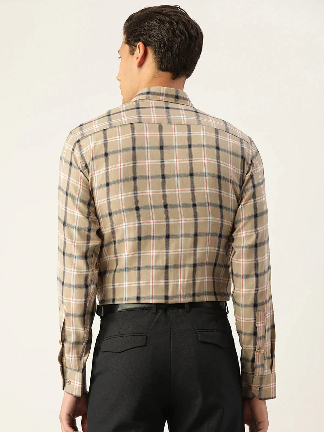 Men's Cotton Checked Formal Shirts - Taantav