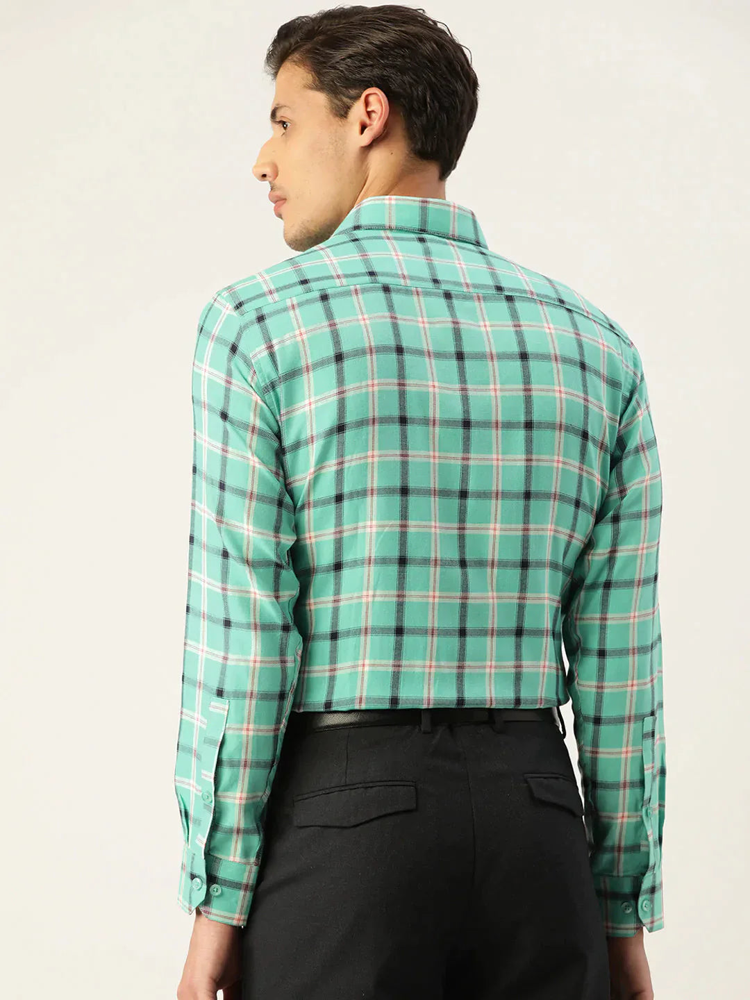 Men's Cotton Checked Formal Shirts - Taantav