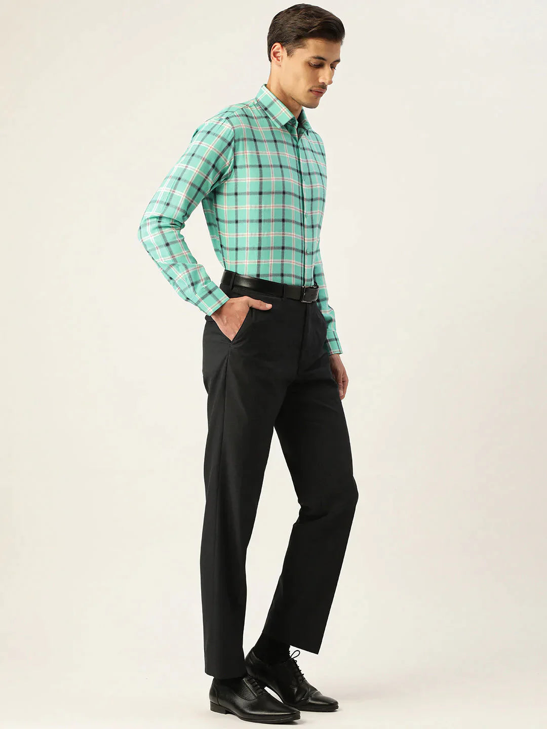 Men's Cotton Checked Formal Shirts - Taantav