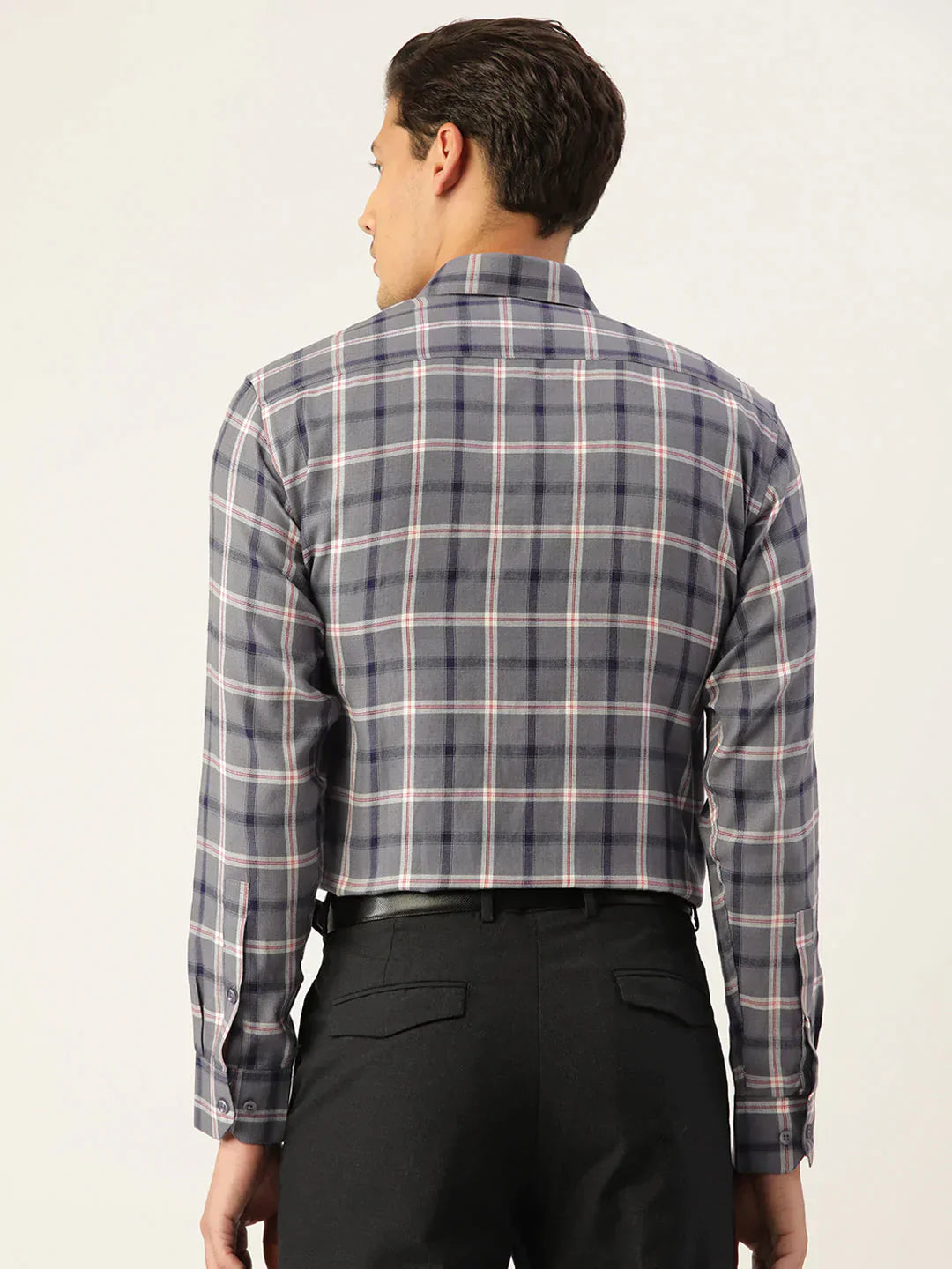 Men's Cotton Checked Formal Shirts - Taantav