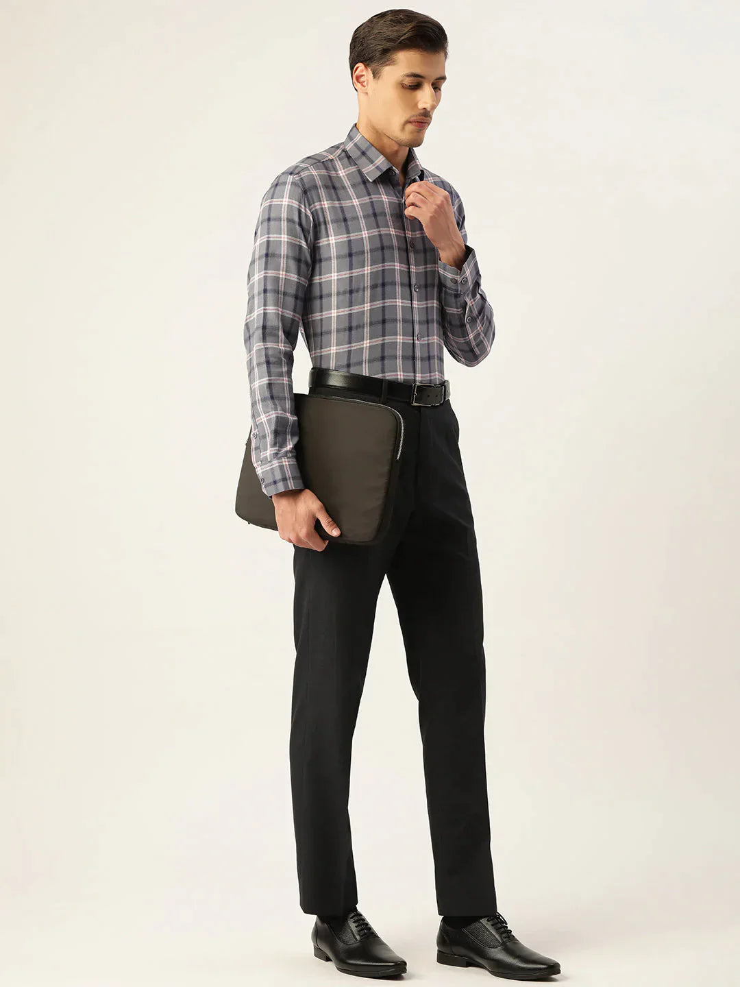 Men's Cotton Checked Formal Shirts - Taantav