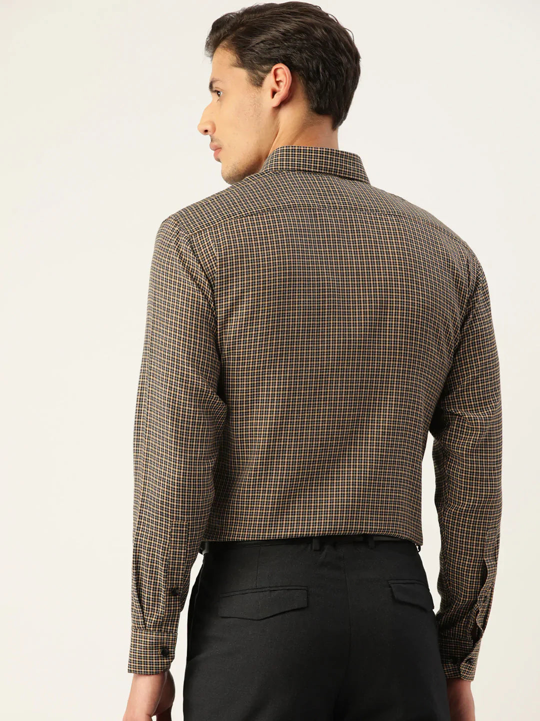 Men's Cotton Checked Formal Shirts - Taantav