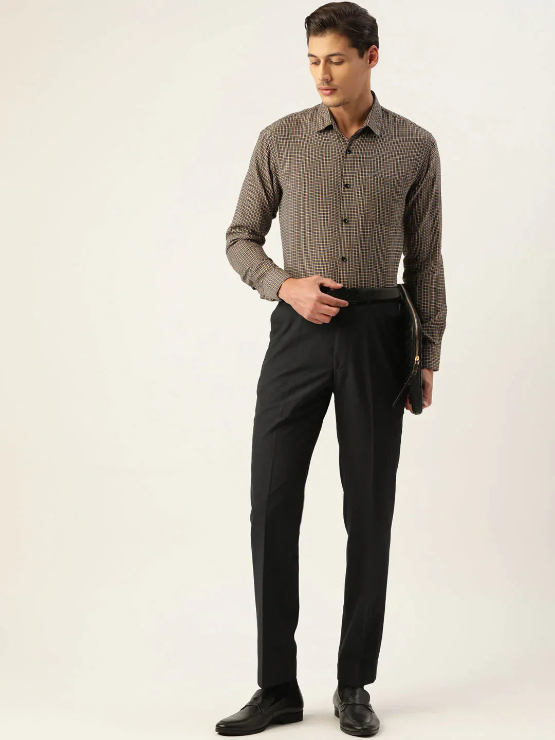 Men's Cotton Checked Formal Shirts - Taantav