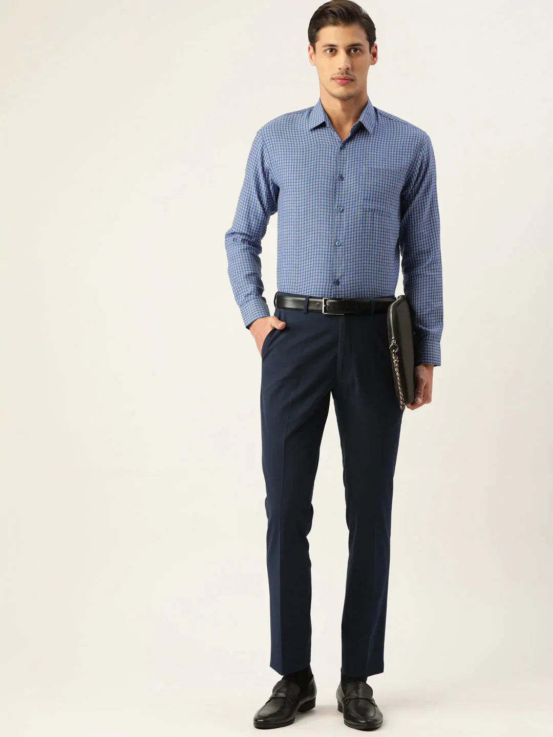 Men's Cotton Checked Formal Shirts - Taantav