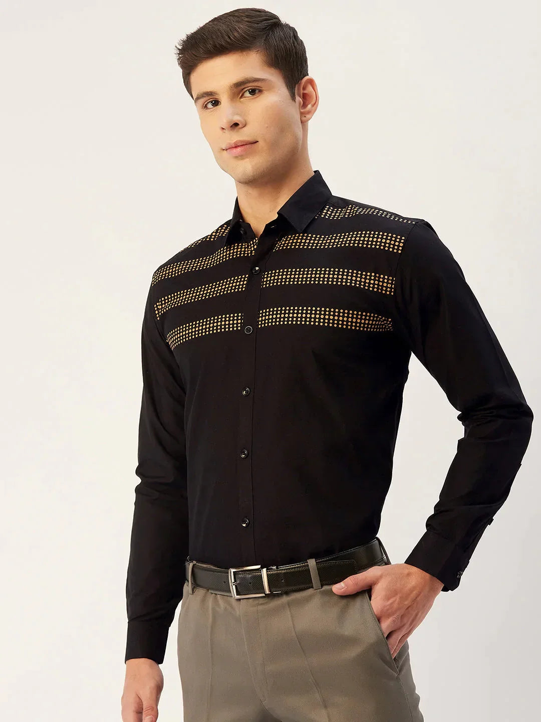 Men's Cotton Printed Formal Shirts - Taantav