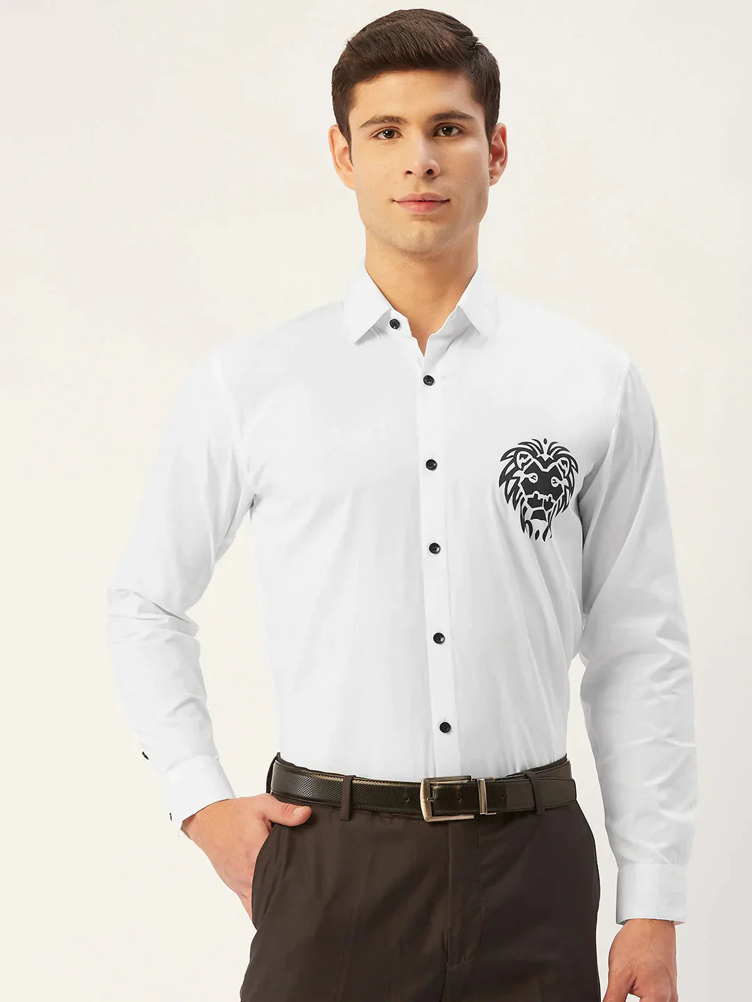 Men's Cotton Printed Formal Shirts - Taantav