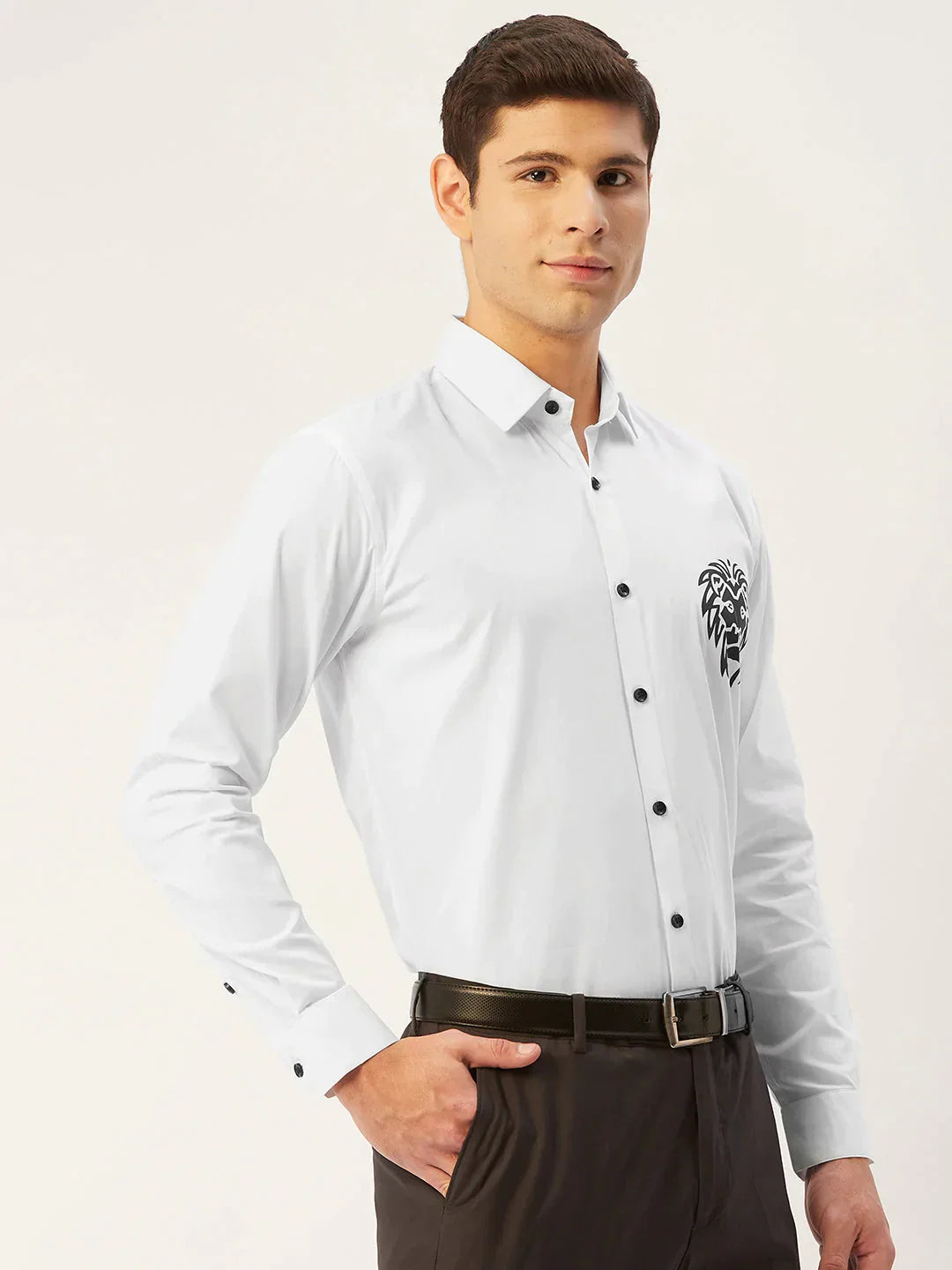 Men's Cotton Printed Formal Shirts - Taantav