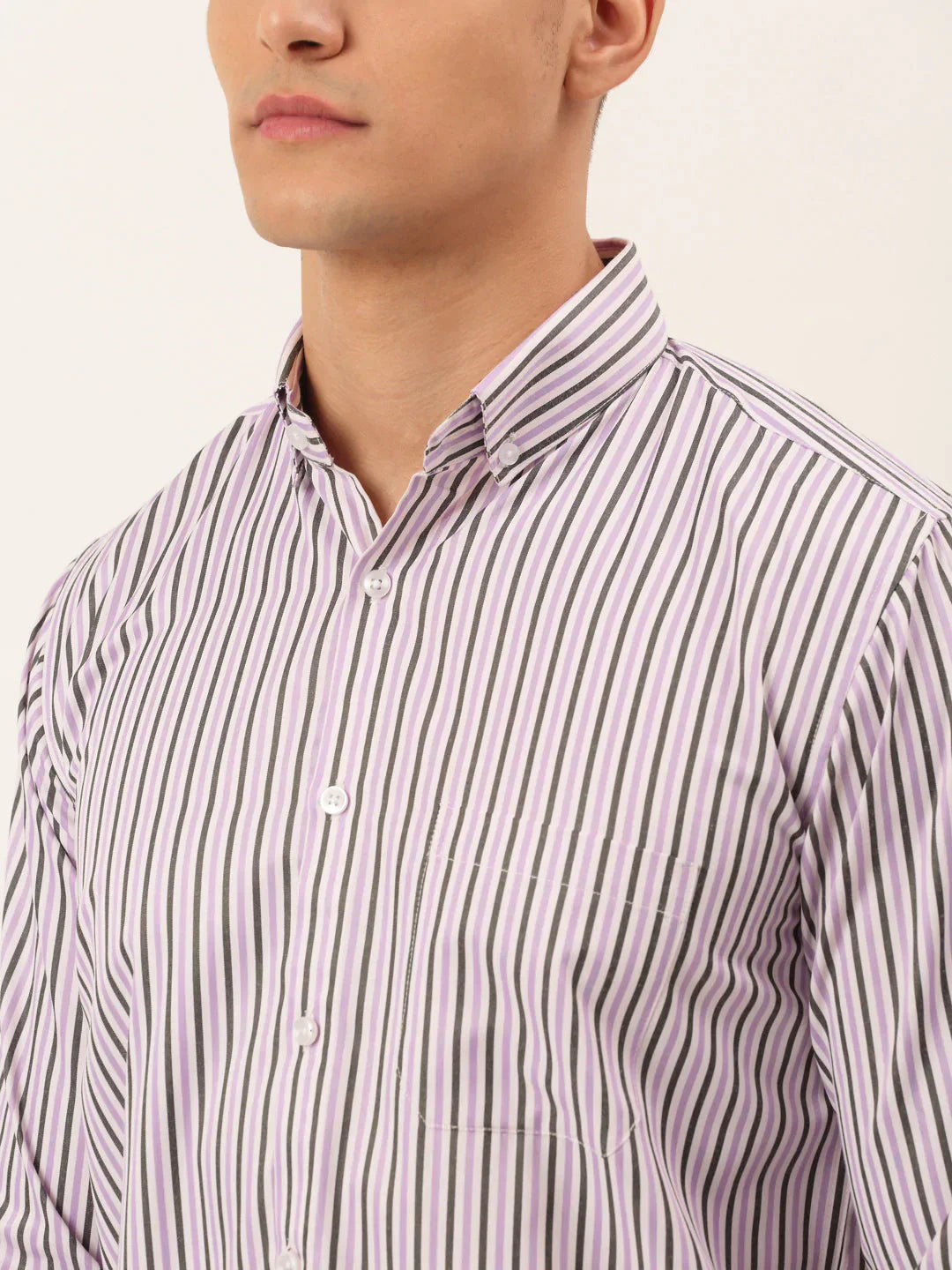 Men's Cotton Checked Button Down Collar Formal Shirts - Taantav