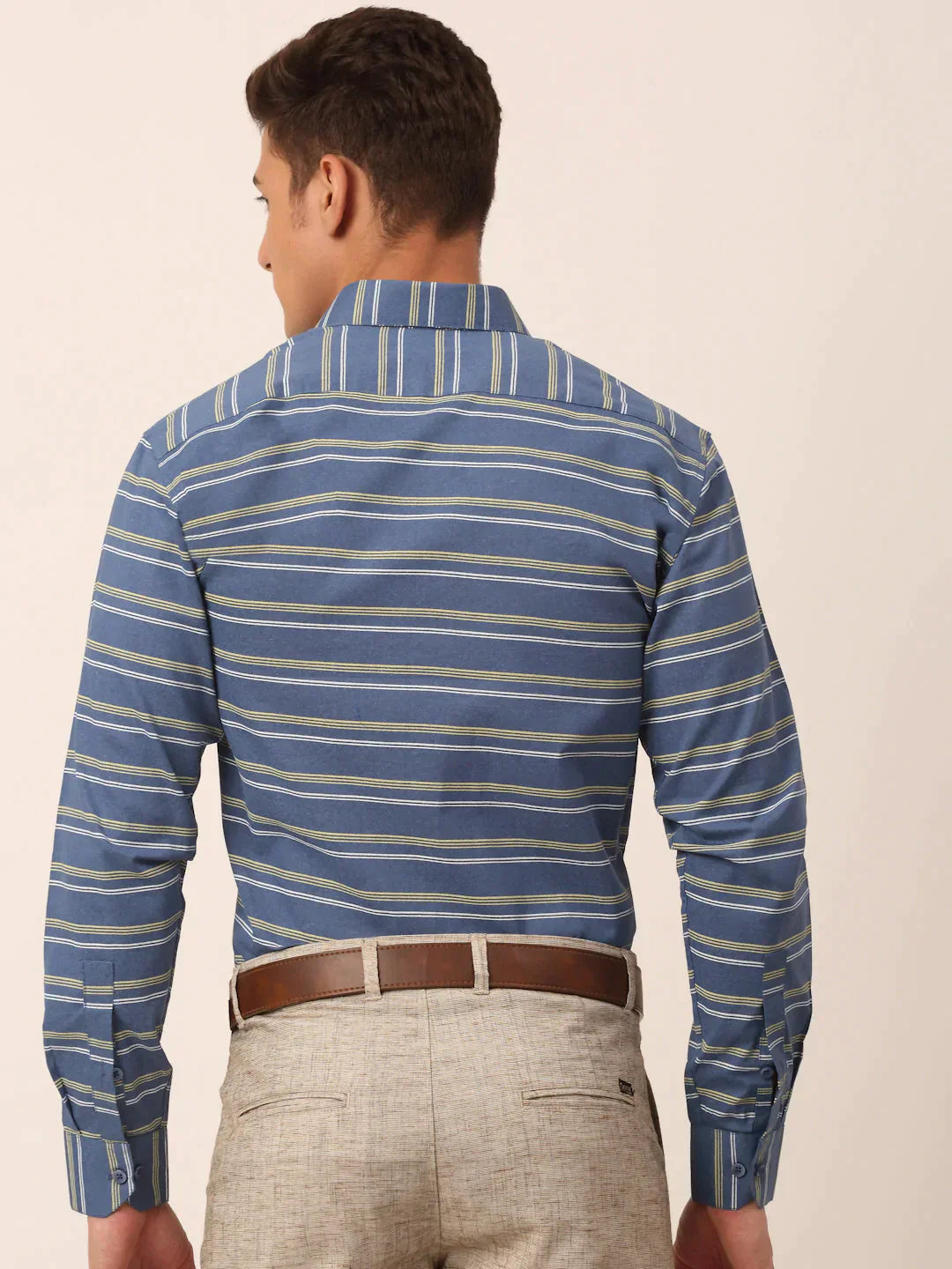 Men's  Cotton Striped Formal Shirts - Taantav