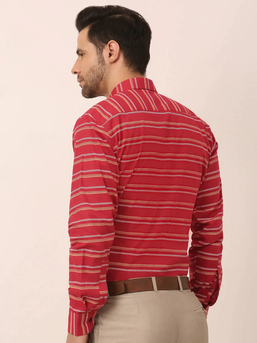 Men's  Cotton Striped Formal Shirts - Taantav