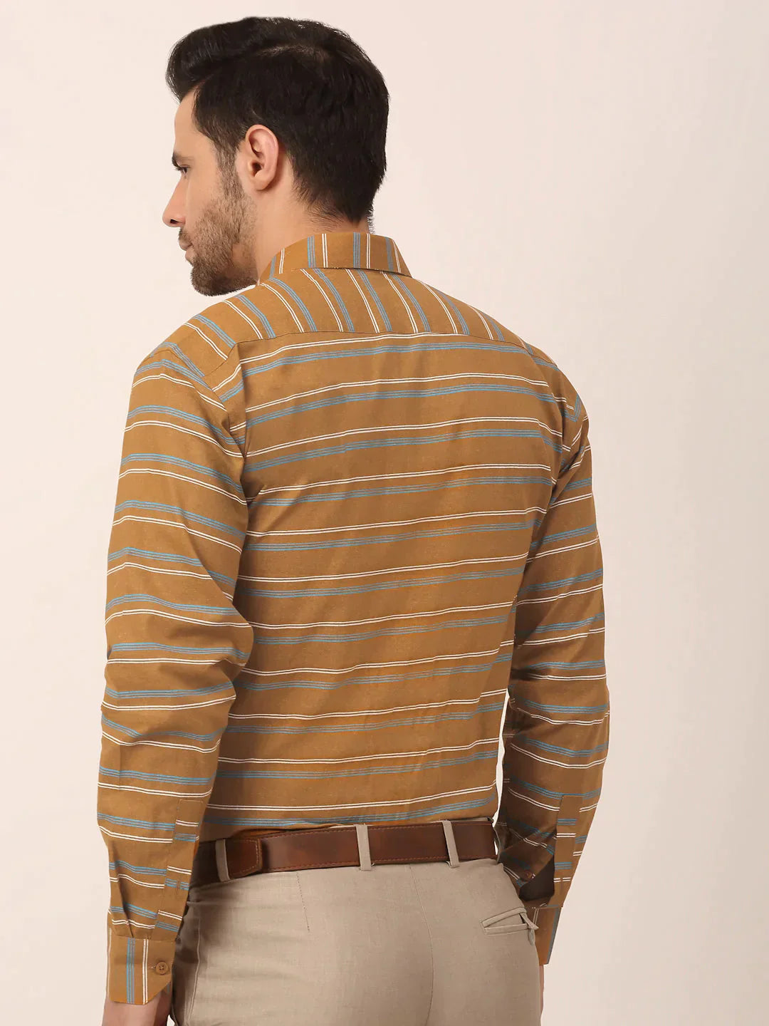 Men's  Cotton Striped Formal Shirts - Taantav