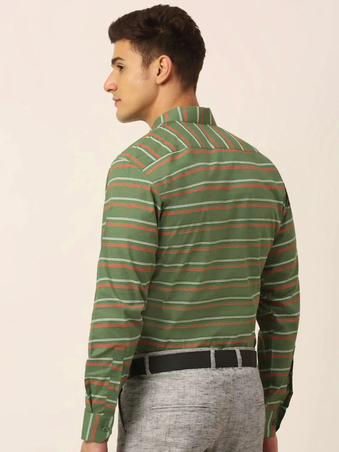 Men's  Cotton Striped Formal Shirts - Taantav