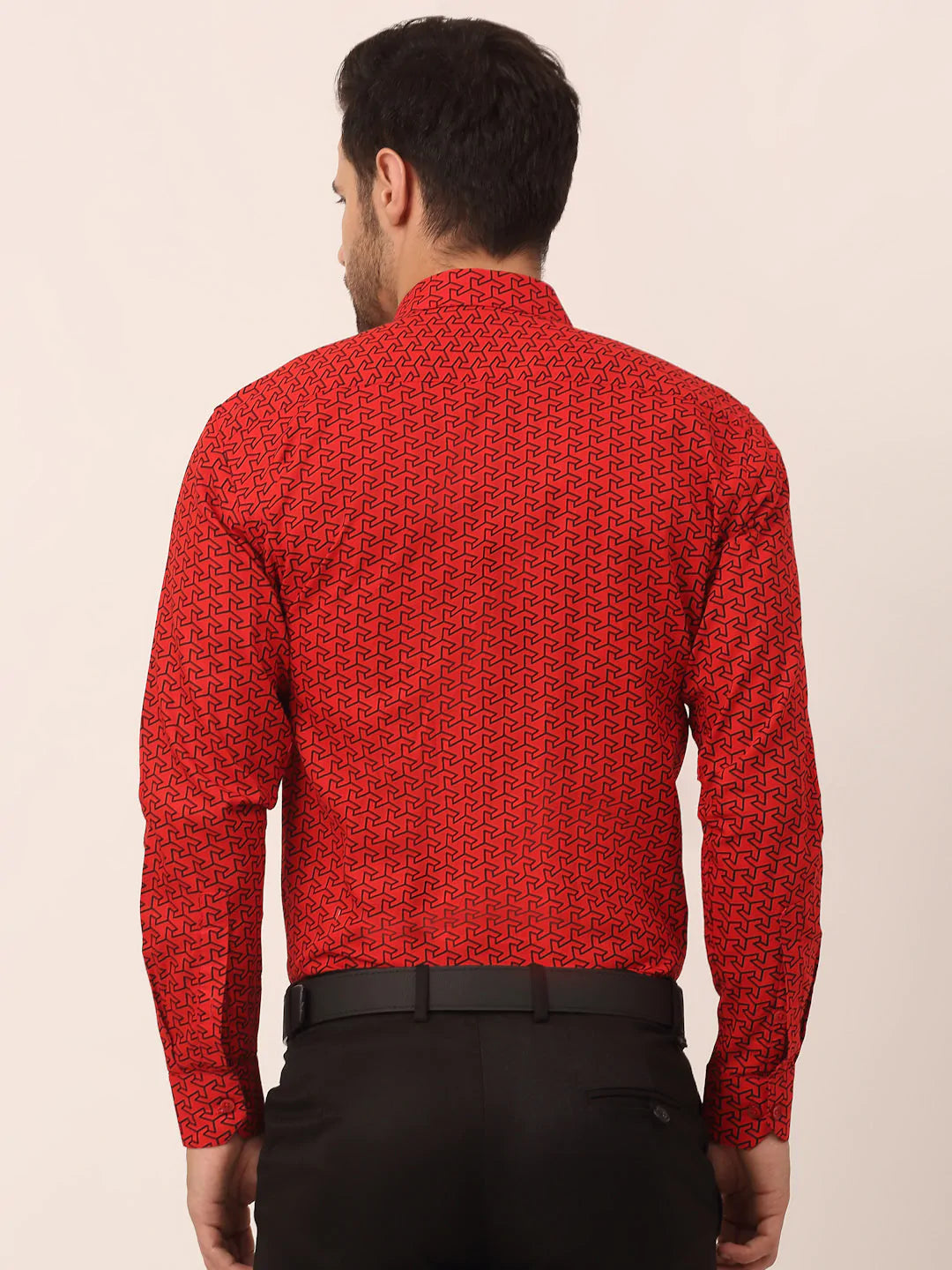 Men's  Cotton Printed Formal Shirts - Taantav