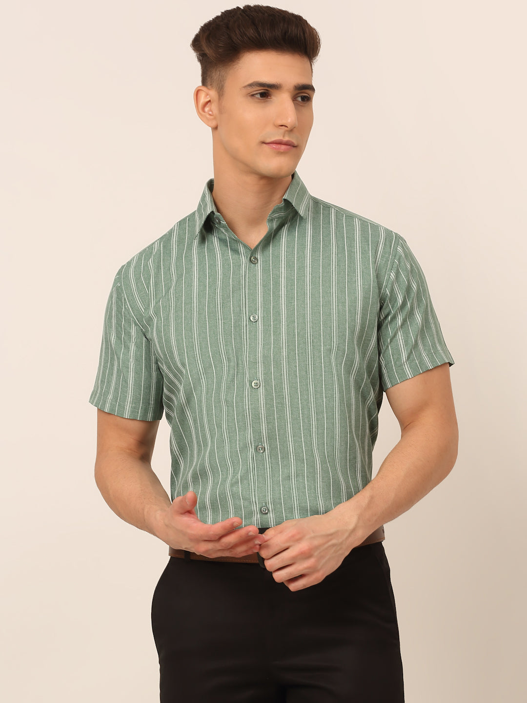 Men's Cotton Striped Formal Shirts - Taantav