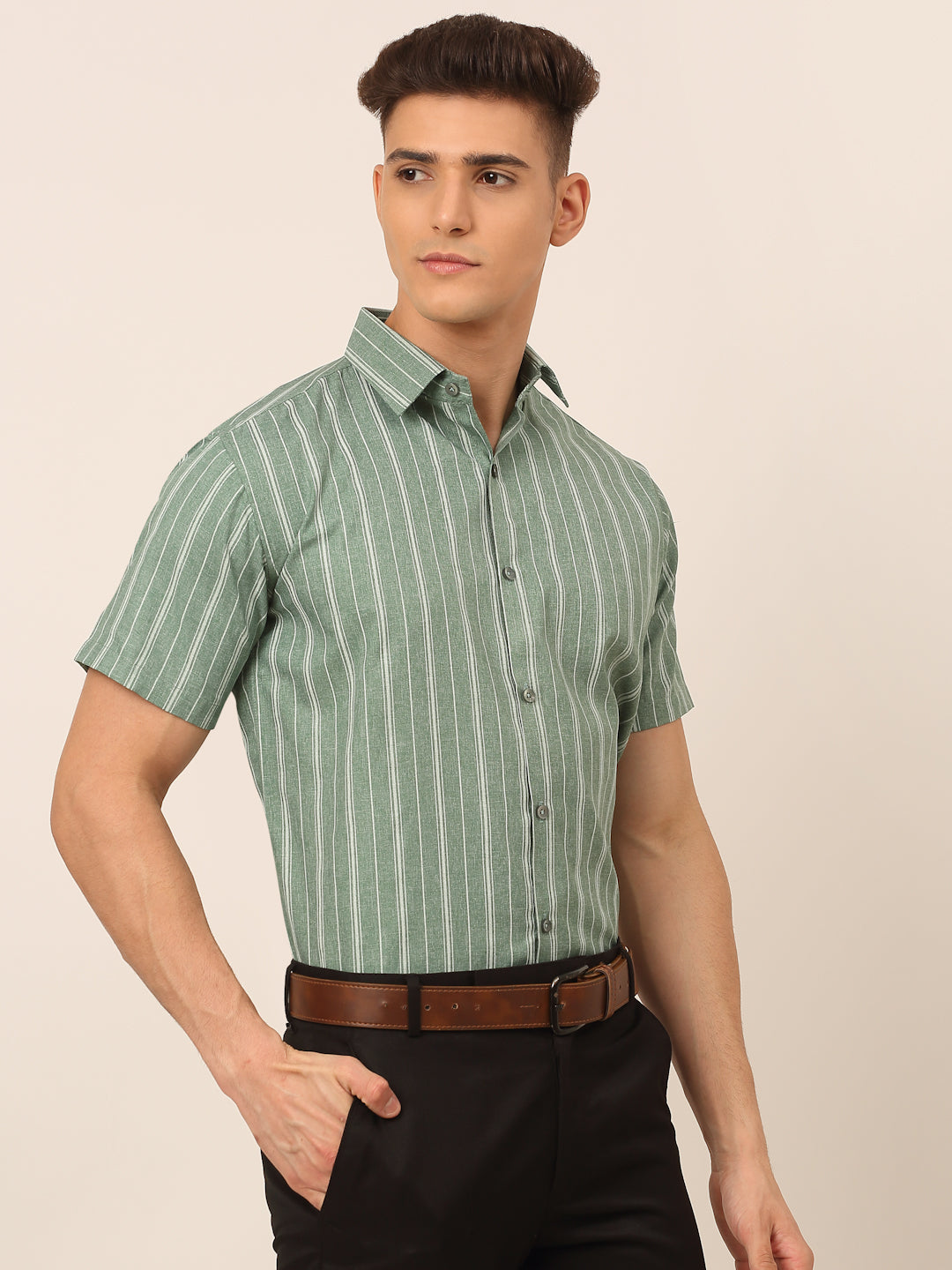 Men's Cotton Striped Formal Shirts - Taantav