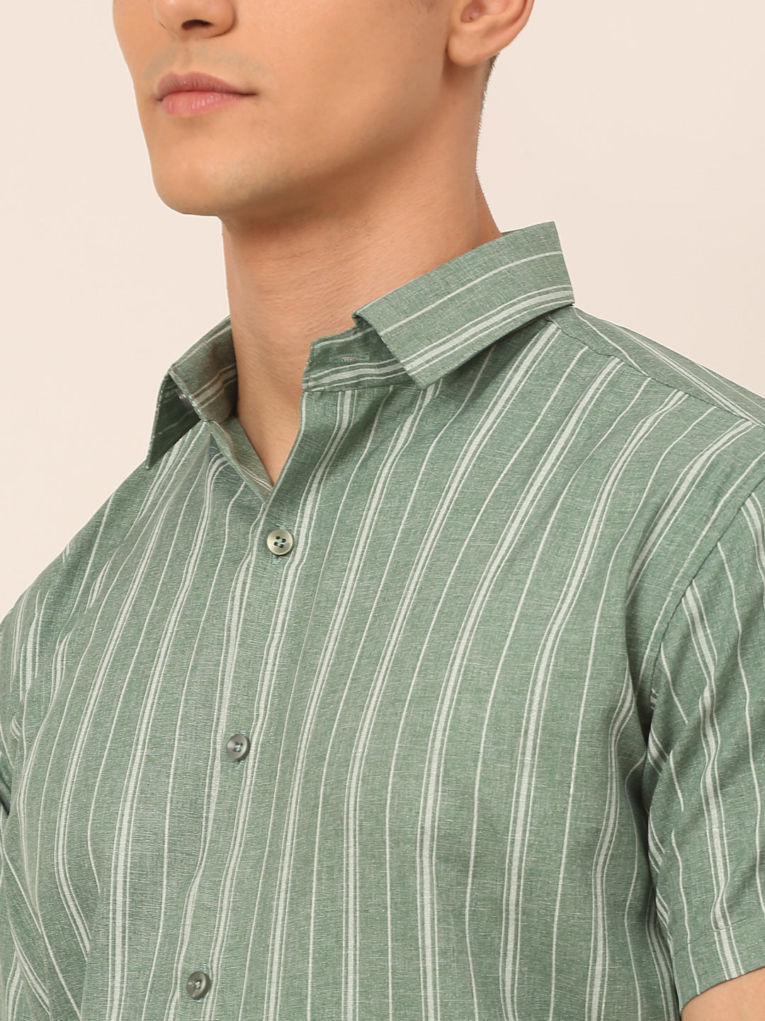 Men's Cotton Striped Formal Shirts - Taantav