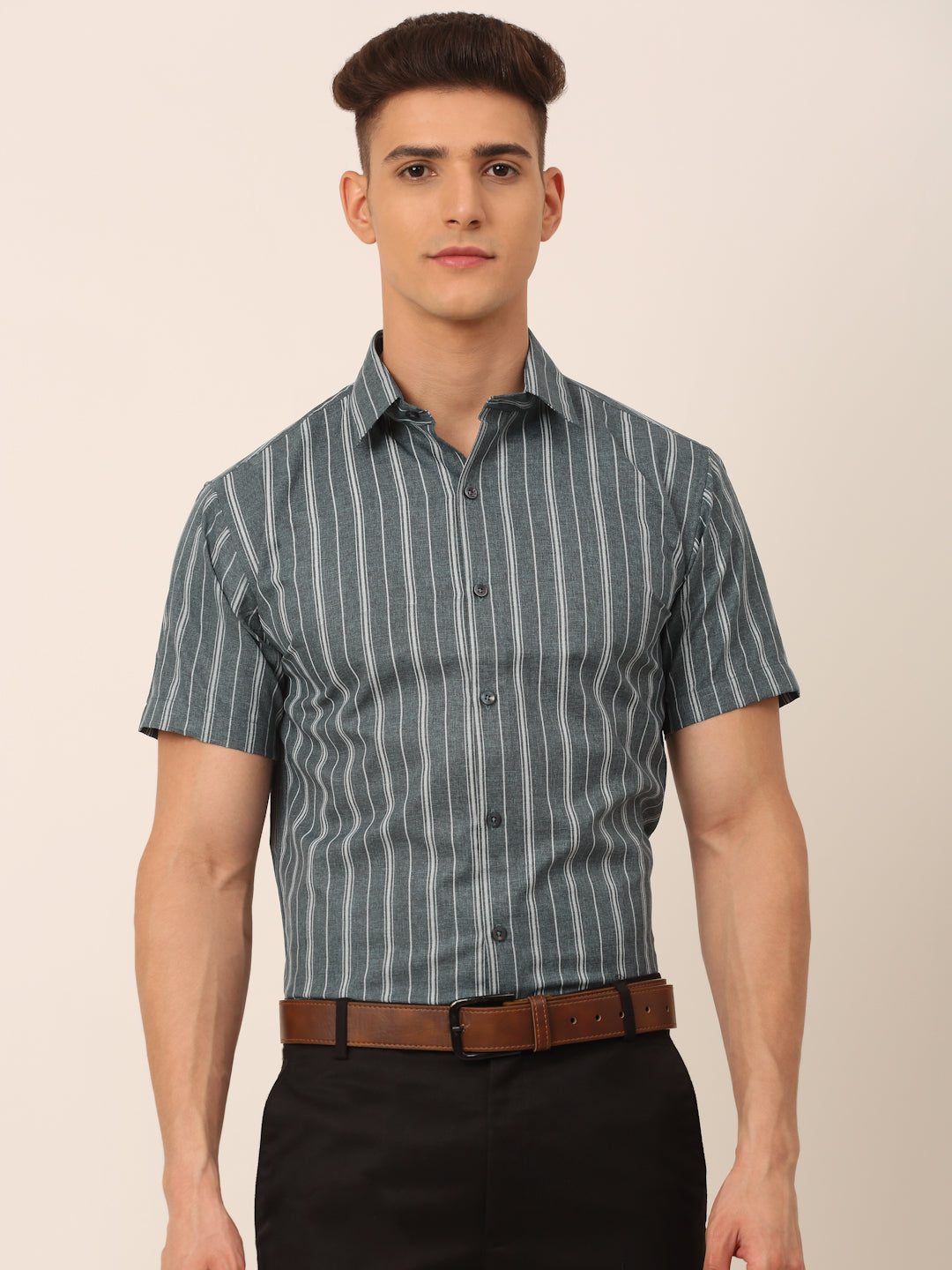 Men's Cotton Striped Formal Shirts - Taantav