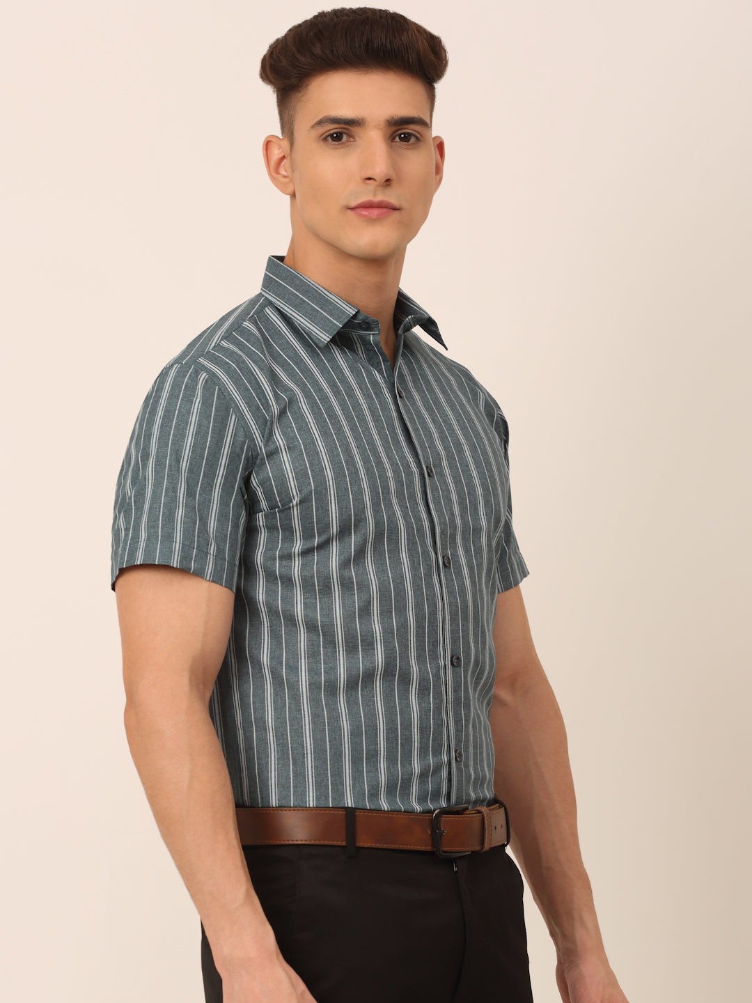 Men's Cotton Striped Formal Shirts - Taantav