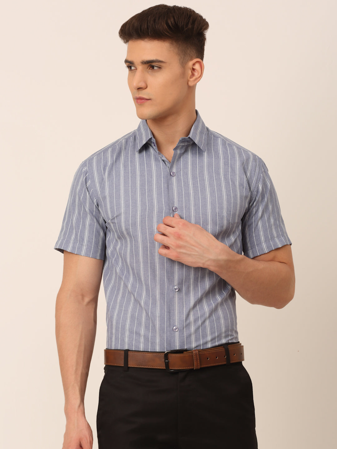 Men's Cotton Striped Formal Shirts - Taantav