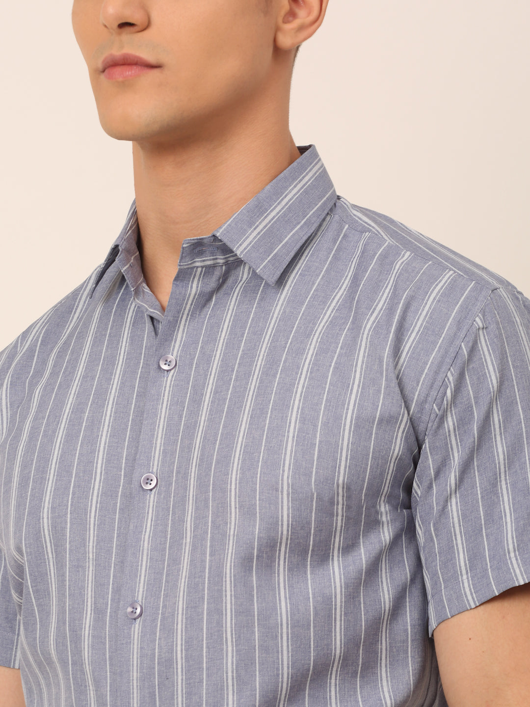 Men's Cotton Striped Formal Shirts - Taantav