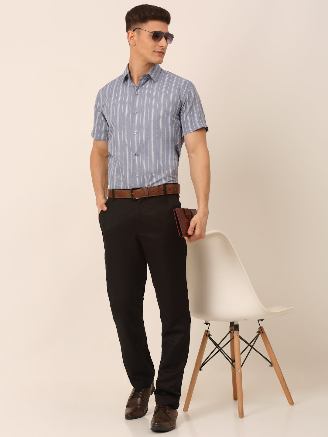 Men's Cotton Striped Formal Shirts - Taantav