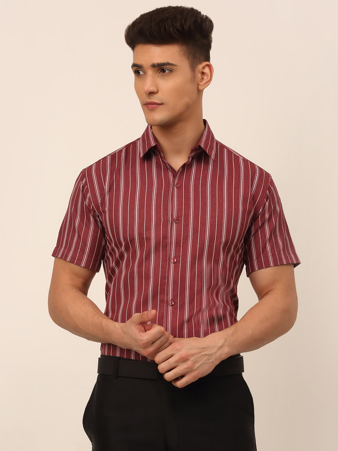 Men's Cotton Striped Formal Shirts - Taantav