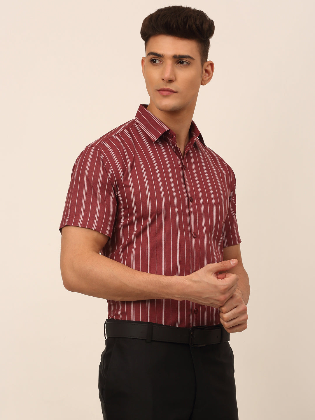 Men's Cotton Striped Formal Shirts - Taantav