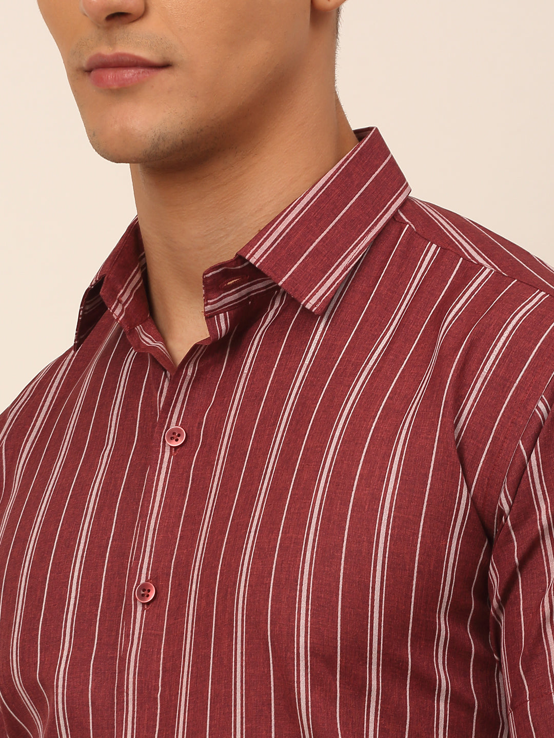 Men's Cotton Striped Formal Shirts - Taantav