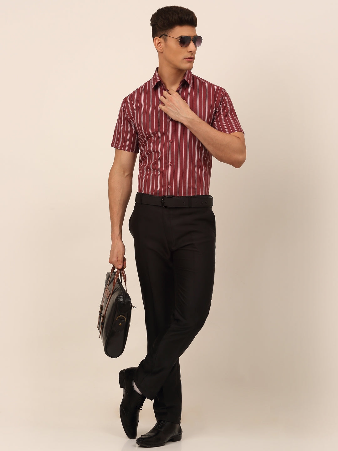 Men's Cotton Striped Formal Shirts - Taantav