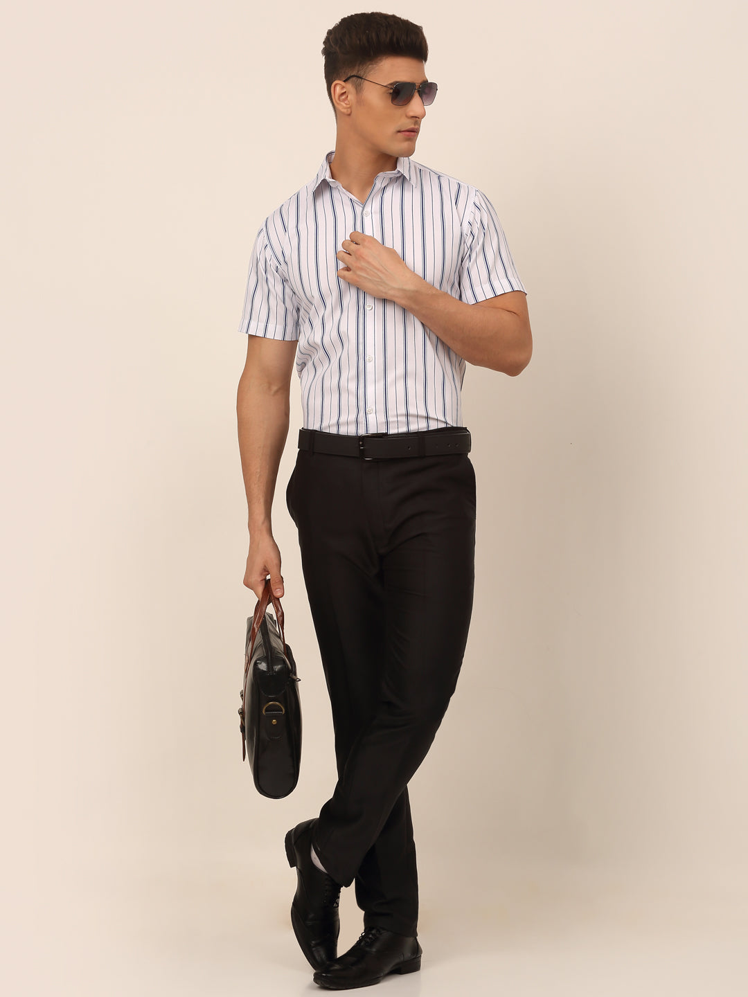 Men's Cotton Striped Formal Shirts - Taantav