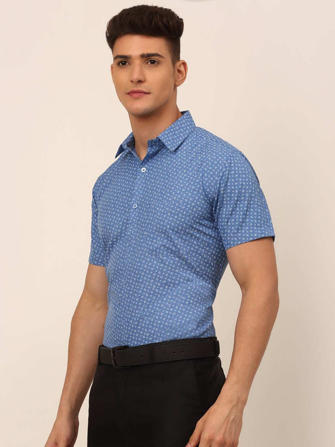 Men's Cotton Printed Formal Shirts - Taantav