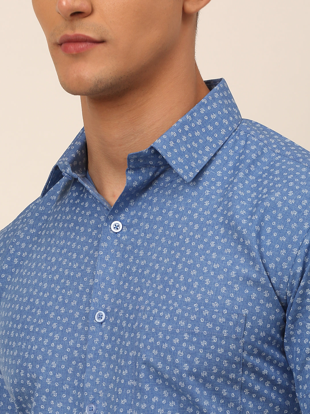 Men's Cotton Printed Formal Shirts - Taantav