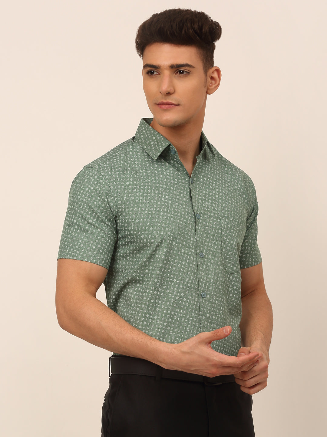 Men's Cotton Printed Formal Shirts - Taantav