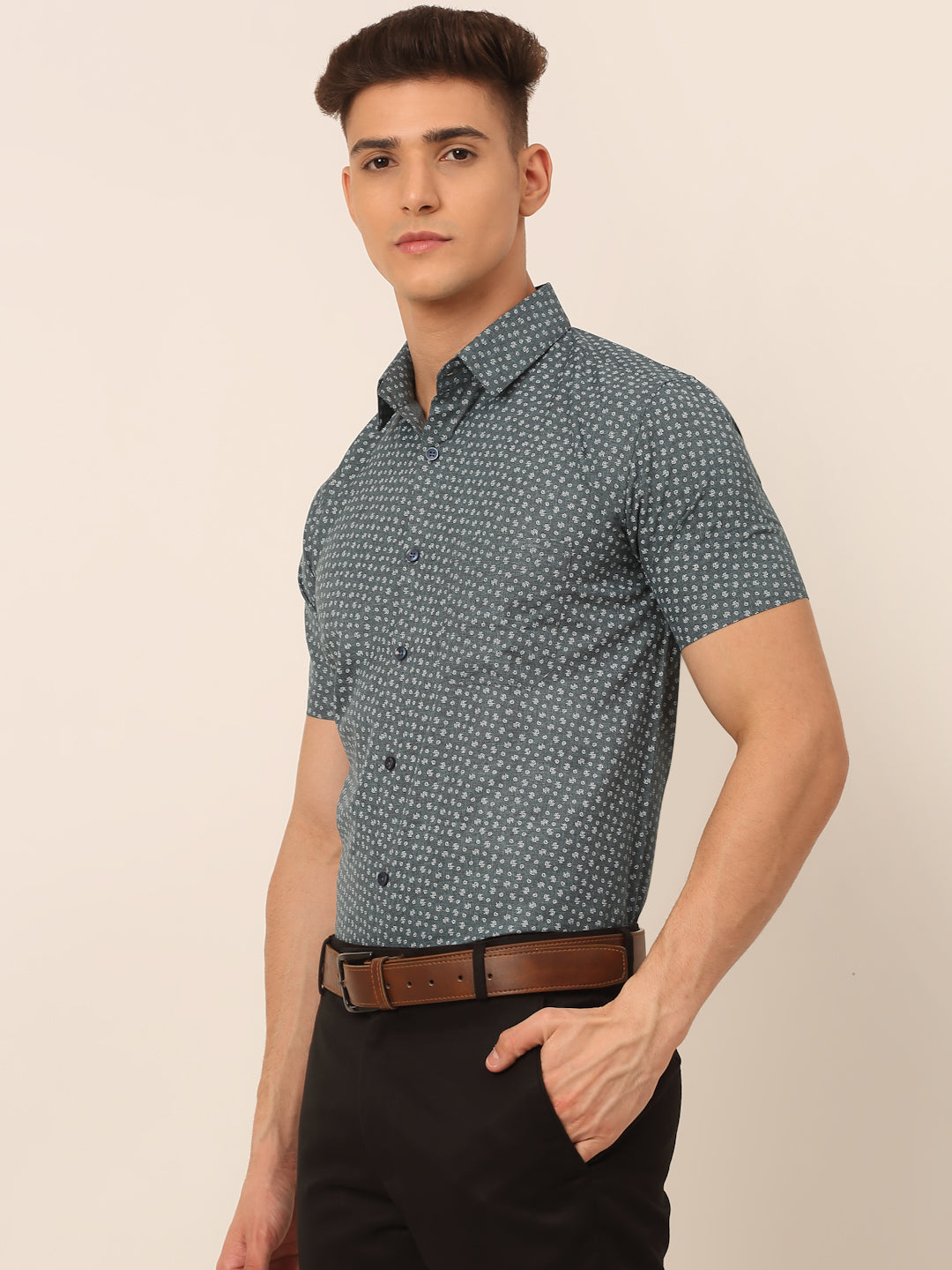 Men's Cotton Printed Formal Shirts - Taantav