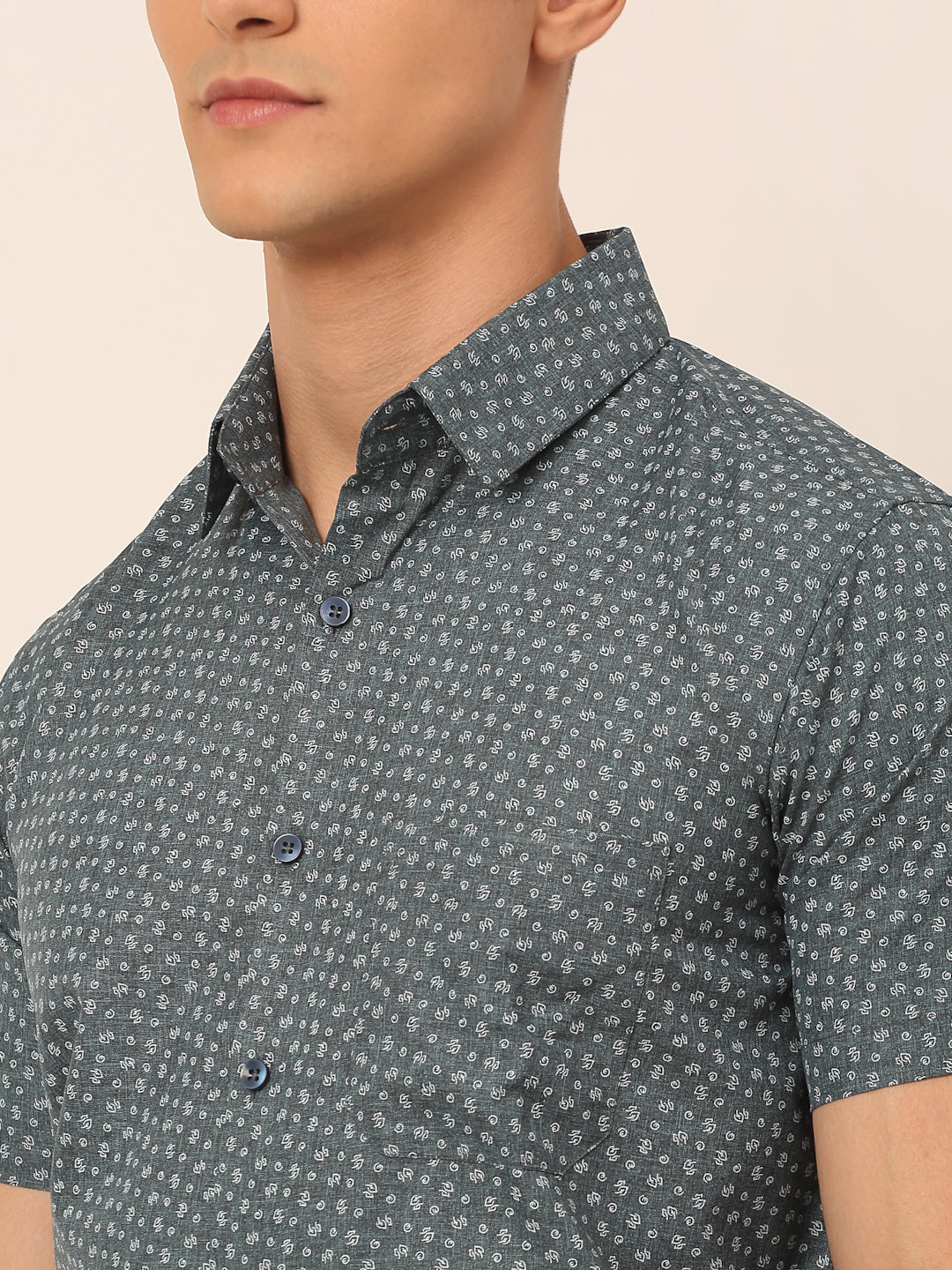 Men's Cotton Printed Formal Shirts - Taantav