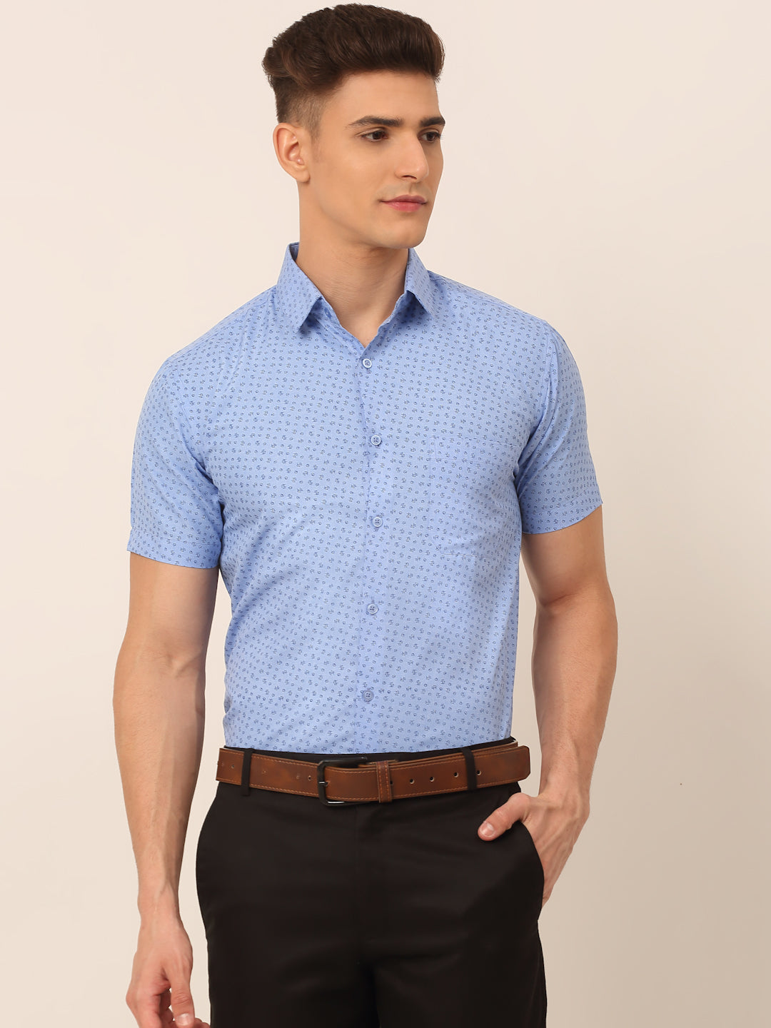 Men's Cotton Printed Formal Shirts - Taantav