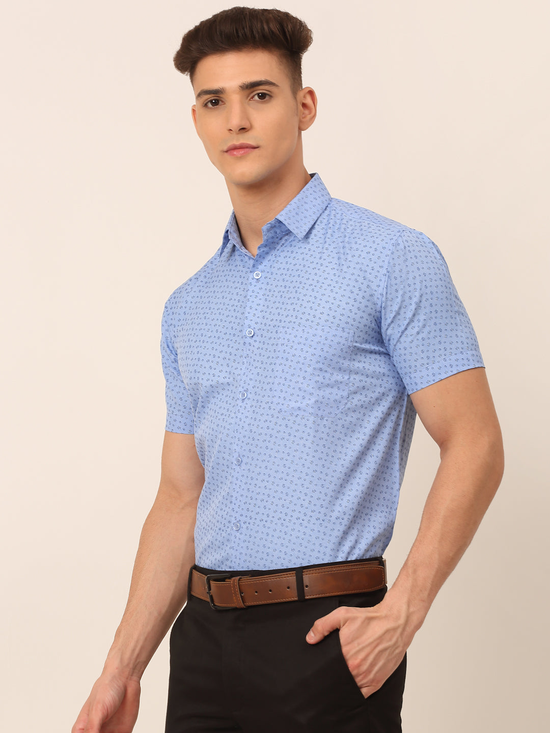 Men's Cotton Printed Formal Shirts - Taantav