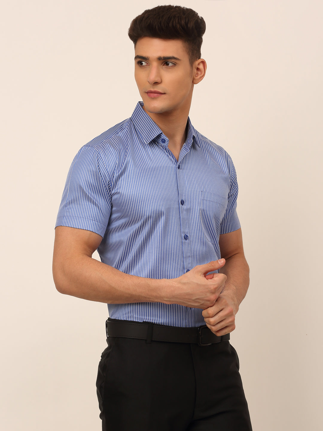 Men's Cotton Striped Formal Shirts - Taantav