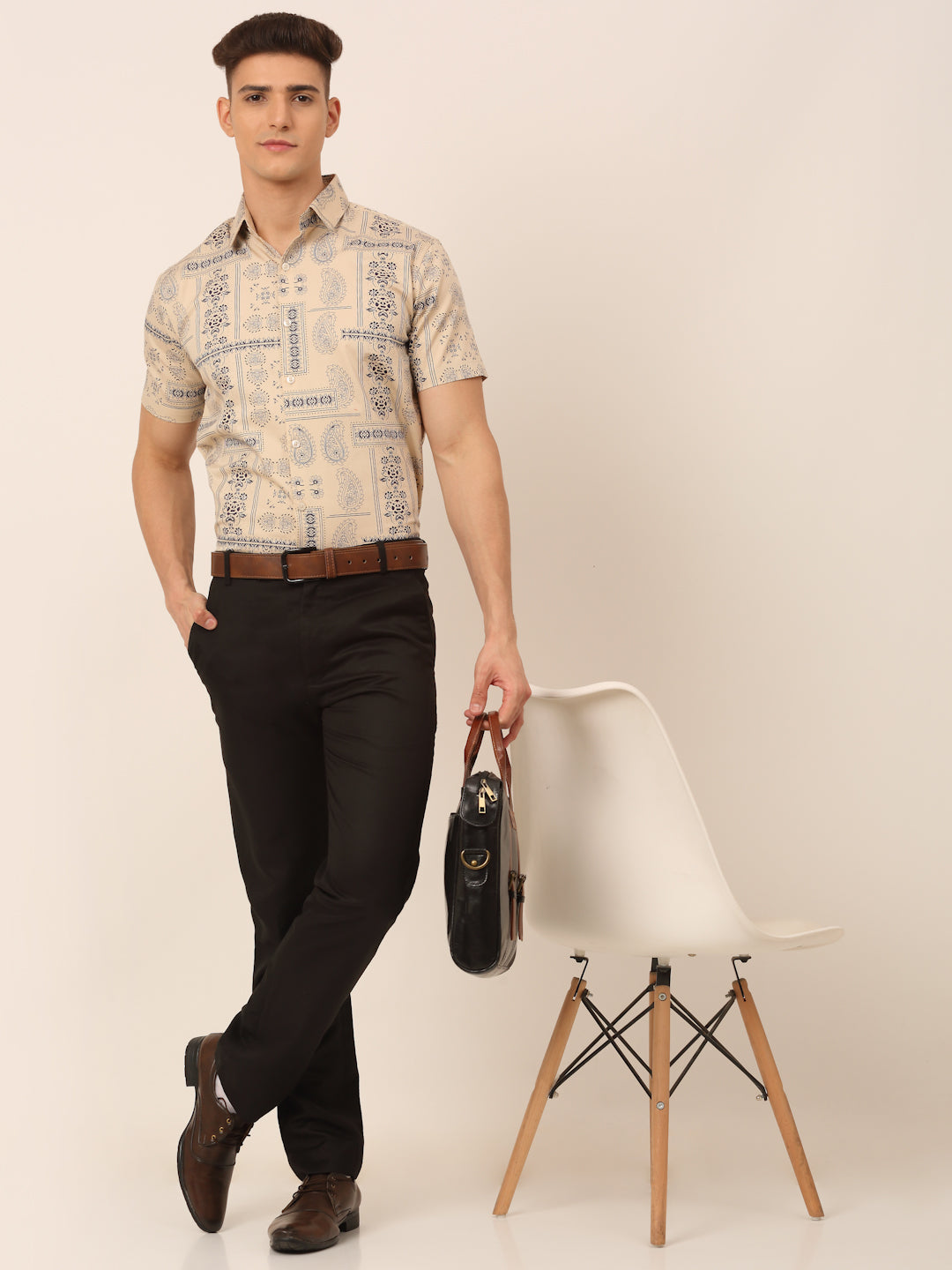 Men's Cotton Printed Formal Shirts - Taantav