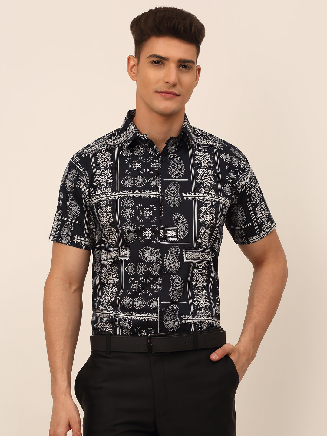 Men's Cotton Printed Formal Shirts - Taantav