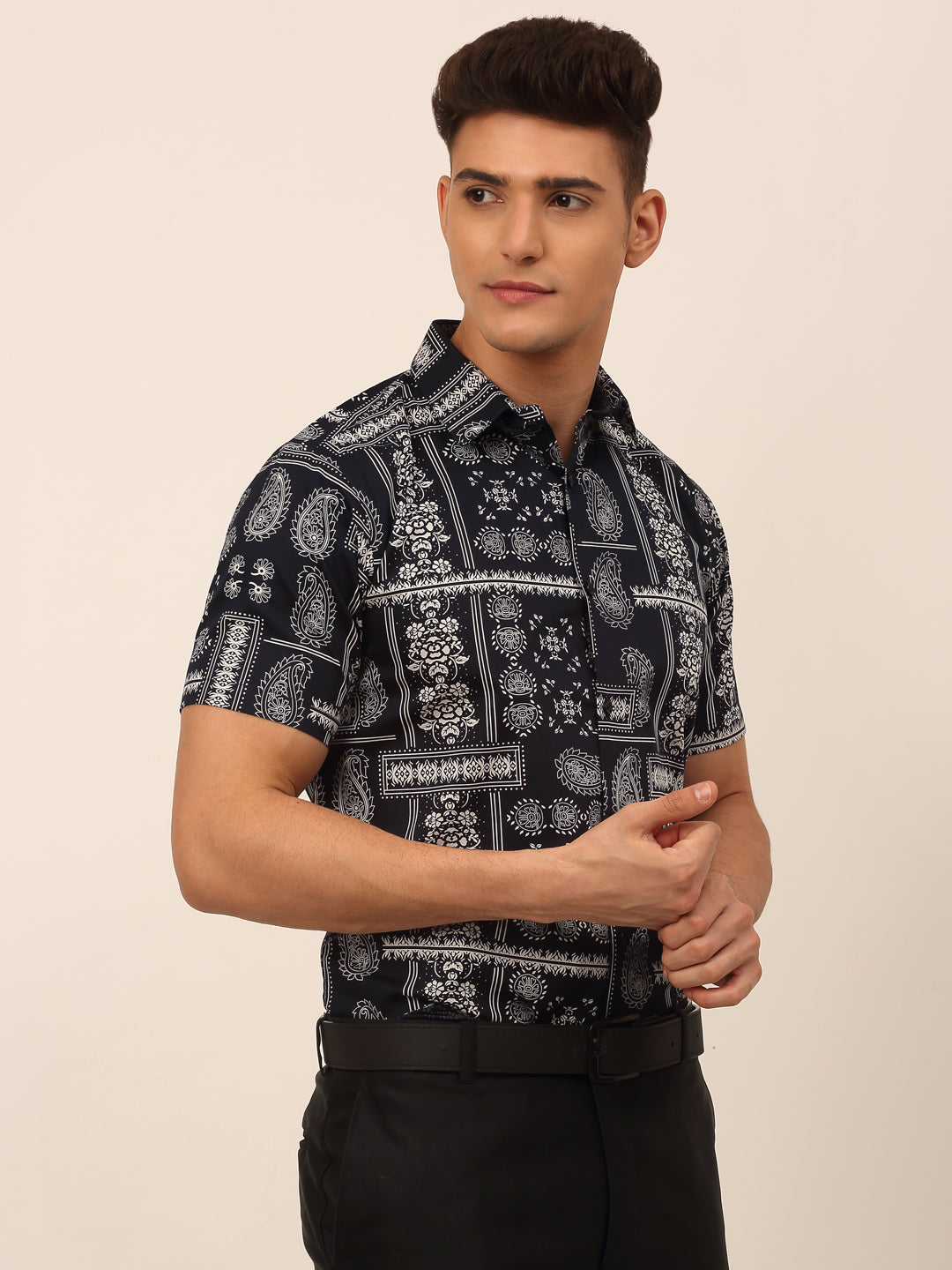 Men's Cotton Printed Formal Shirts - Taantav