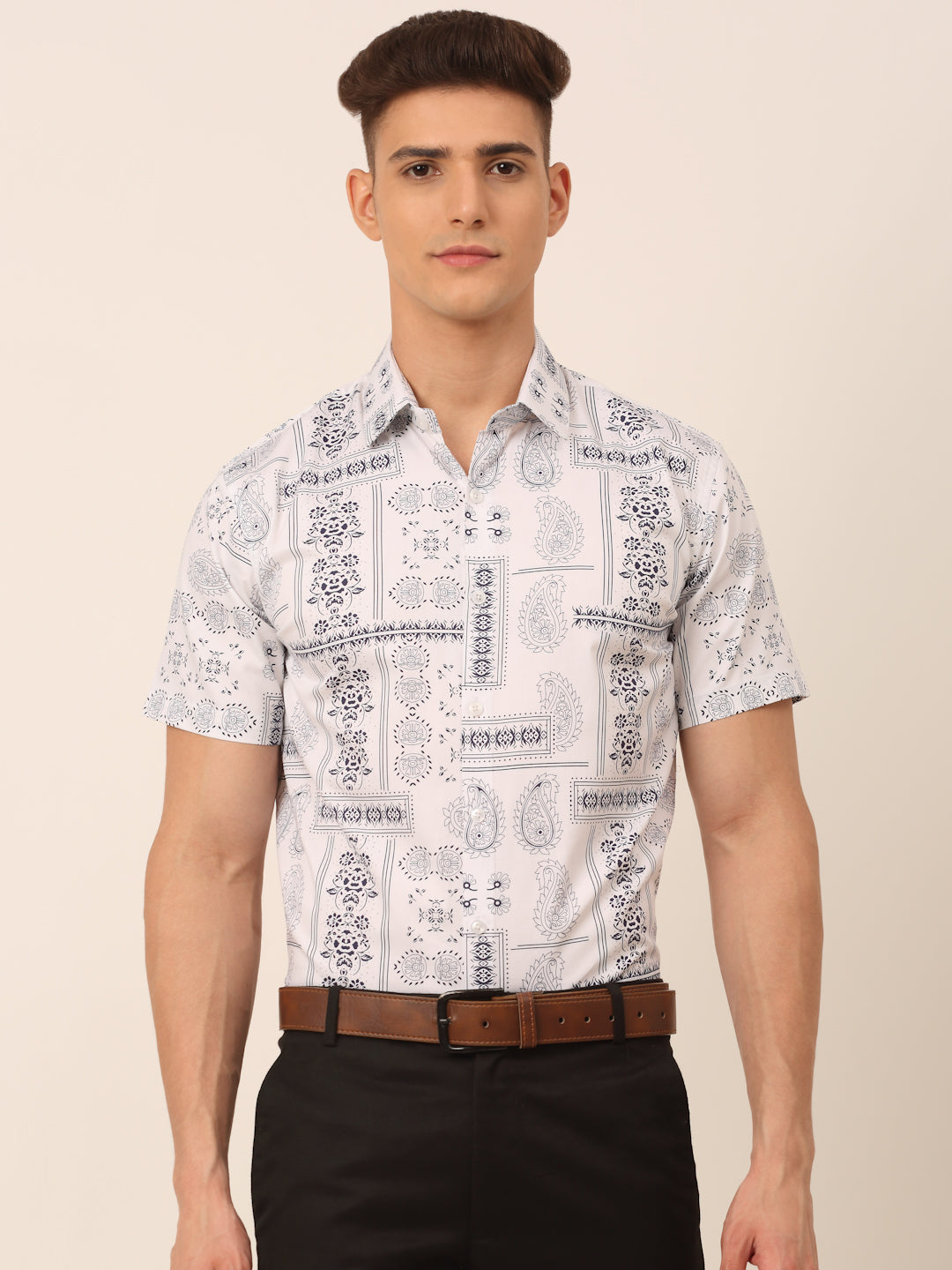 Men's Cotton Printed Formal Shirts - Taantav