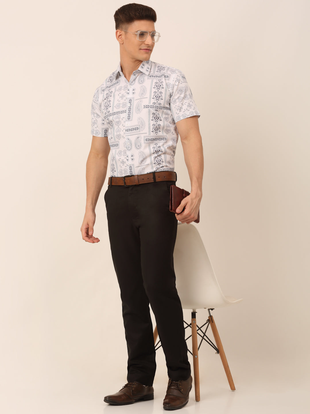 Men's Cotton Printed Formal Shirts - Taantav