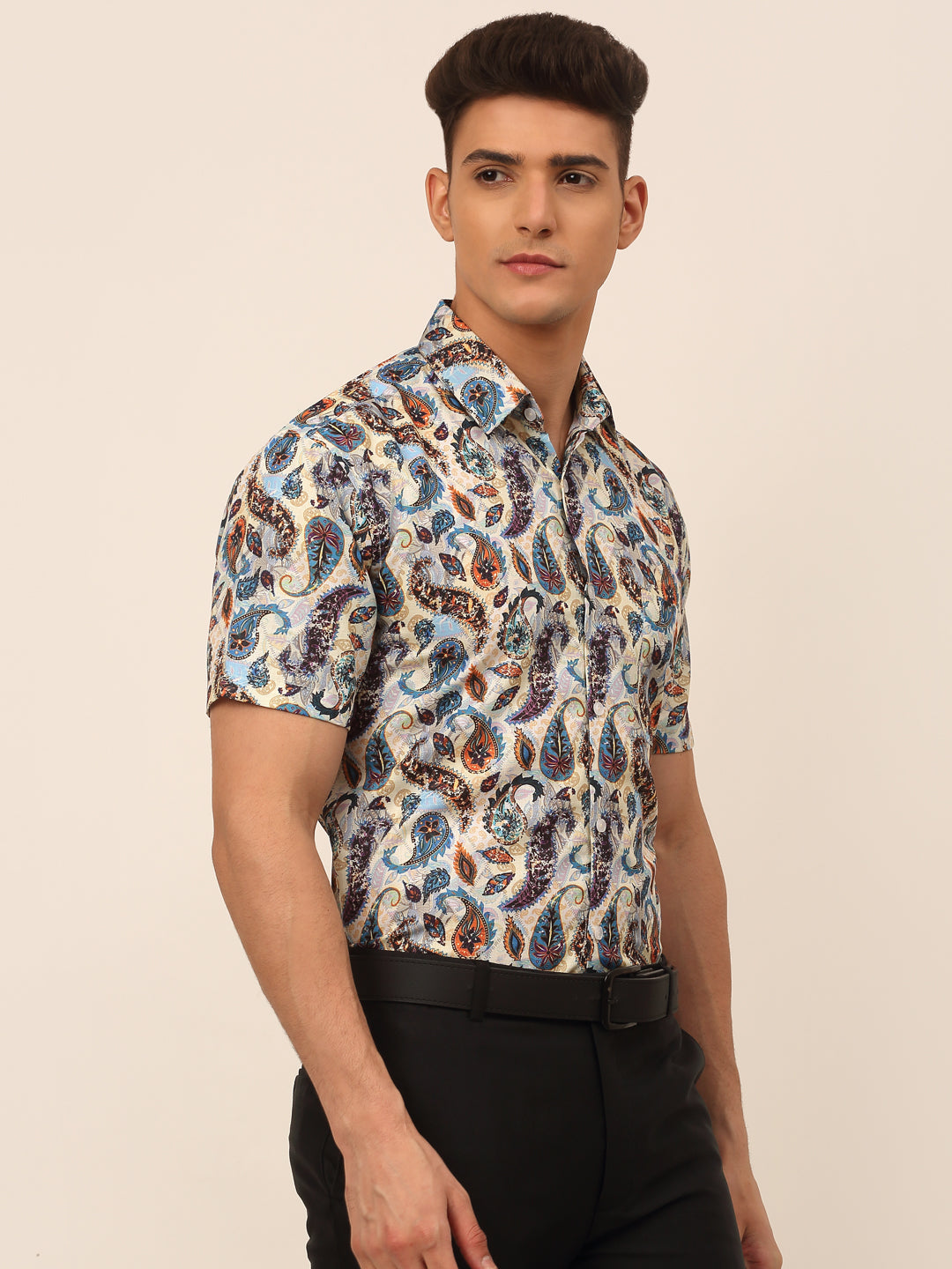 Men's Cotton Printed Formal Shirts - Taantav